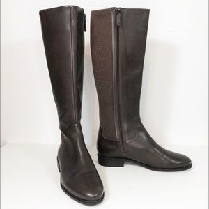 Cole Haan Tilley II brown leather riding boots 9
